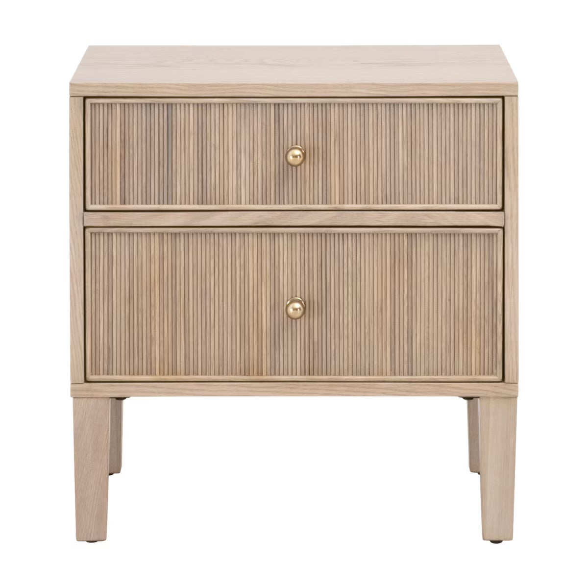 Essentials For Living Highland 2-Drawer Nightstand ~ Natural Oak - Image 1