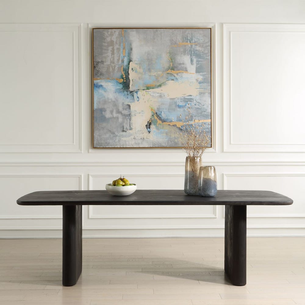 Uttermost Kirin Modern Sleek Black Dining Table - Image 1