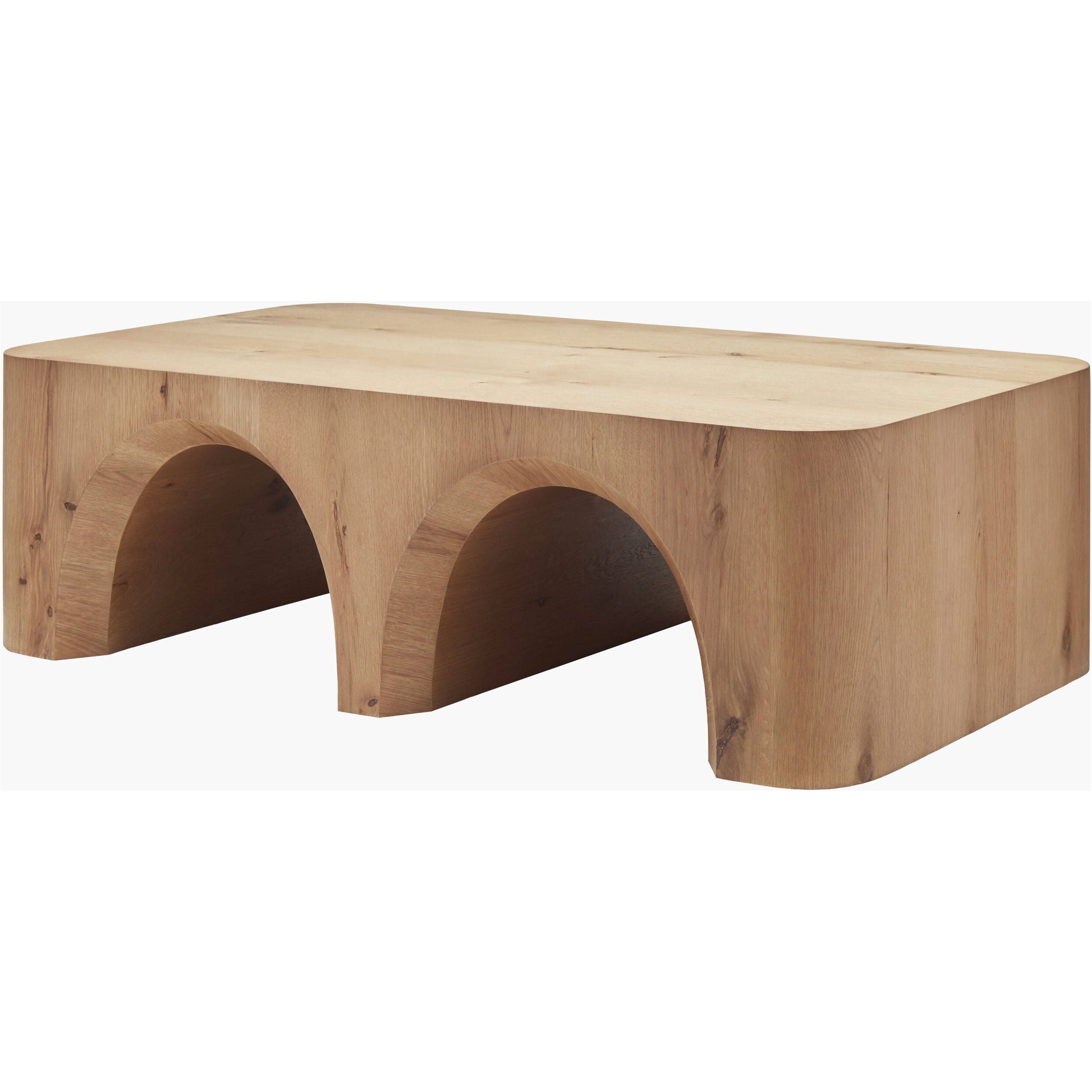 Surya Grayson Modern Natural Oak Coffee Table - Image 1