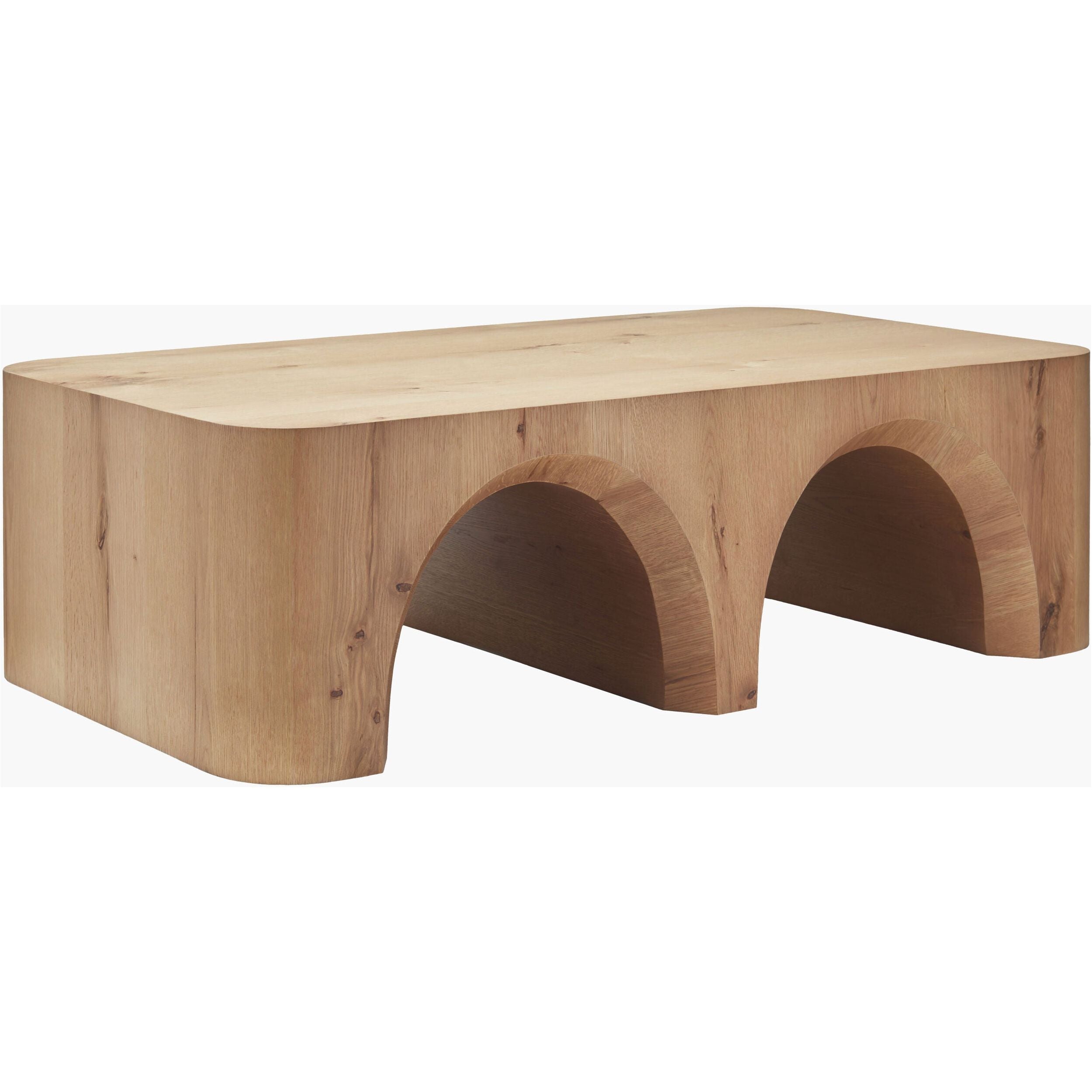 Surya Grayson Modern Natural Oak Coffee Table - Image 3