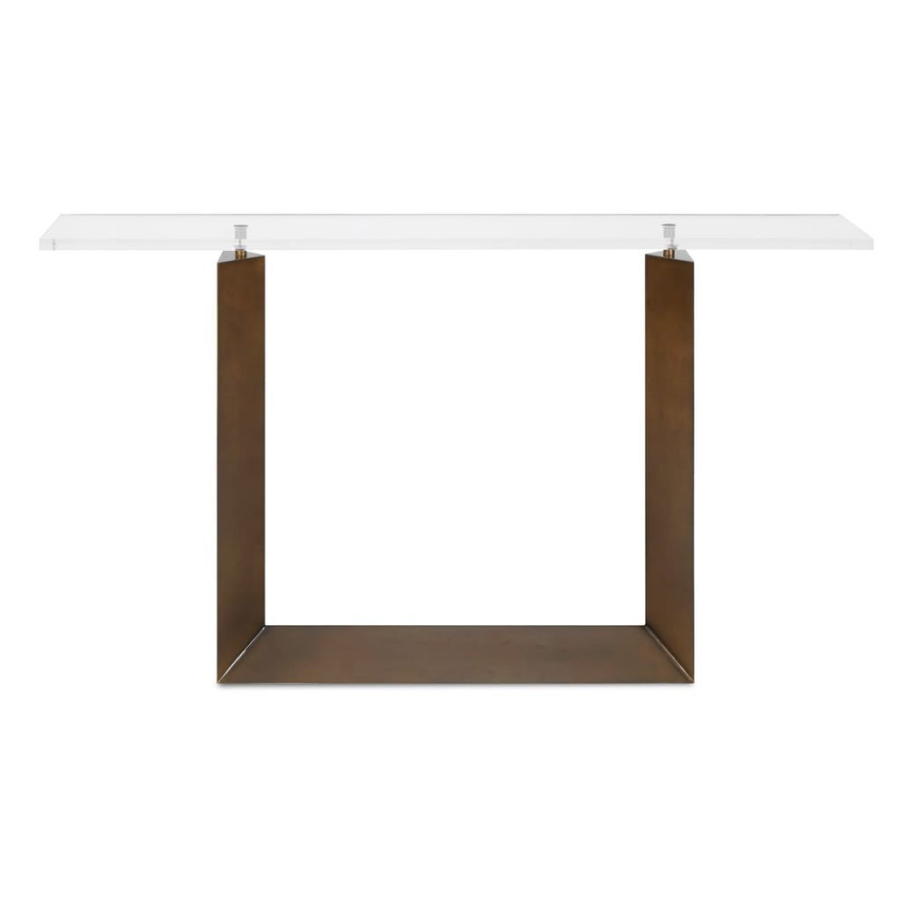 Uttermost McElroy Bronzed Finish Console Table - Image 3