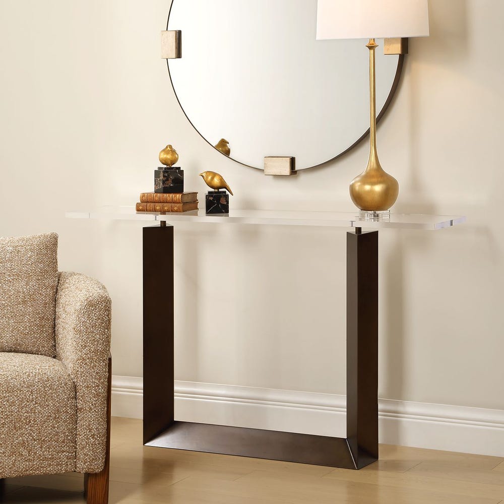 Uttermost McElroy Bronzed Finish Console Table - Image 2