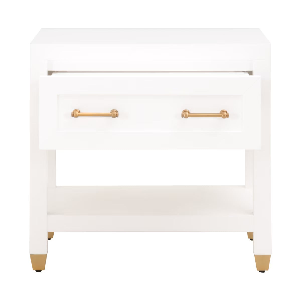 Essentials For Living Stella 1-Drawer Nightstand ~ Matte White - Image 2