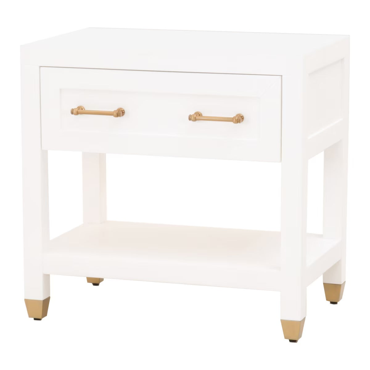 Essentials For Living Stella 1-Drawer Nightstand ~ Matte White - Image 3
