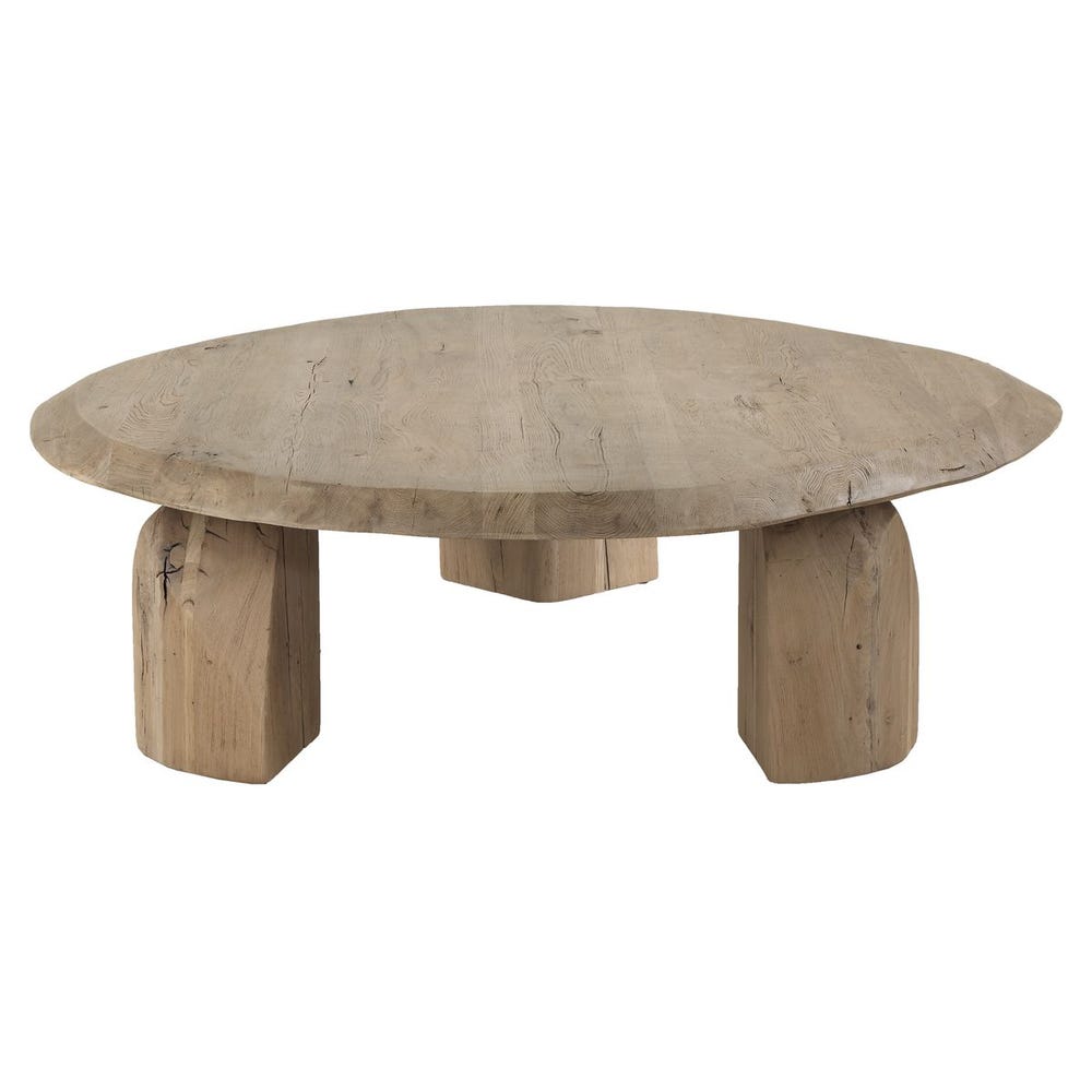 Uttermost Tiernan Solid Reclaimed Oak Coffee Table - Image 3