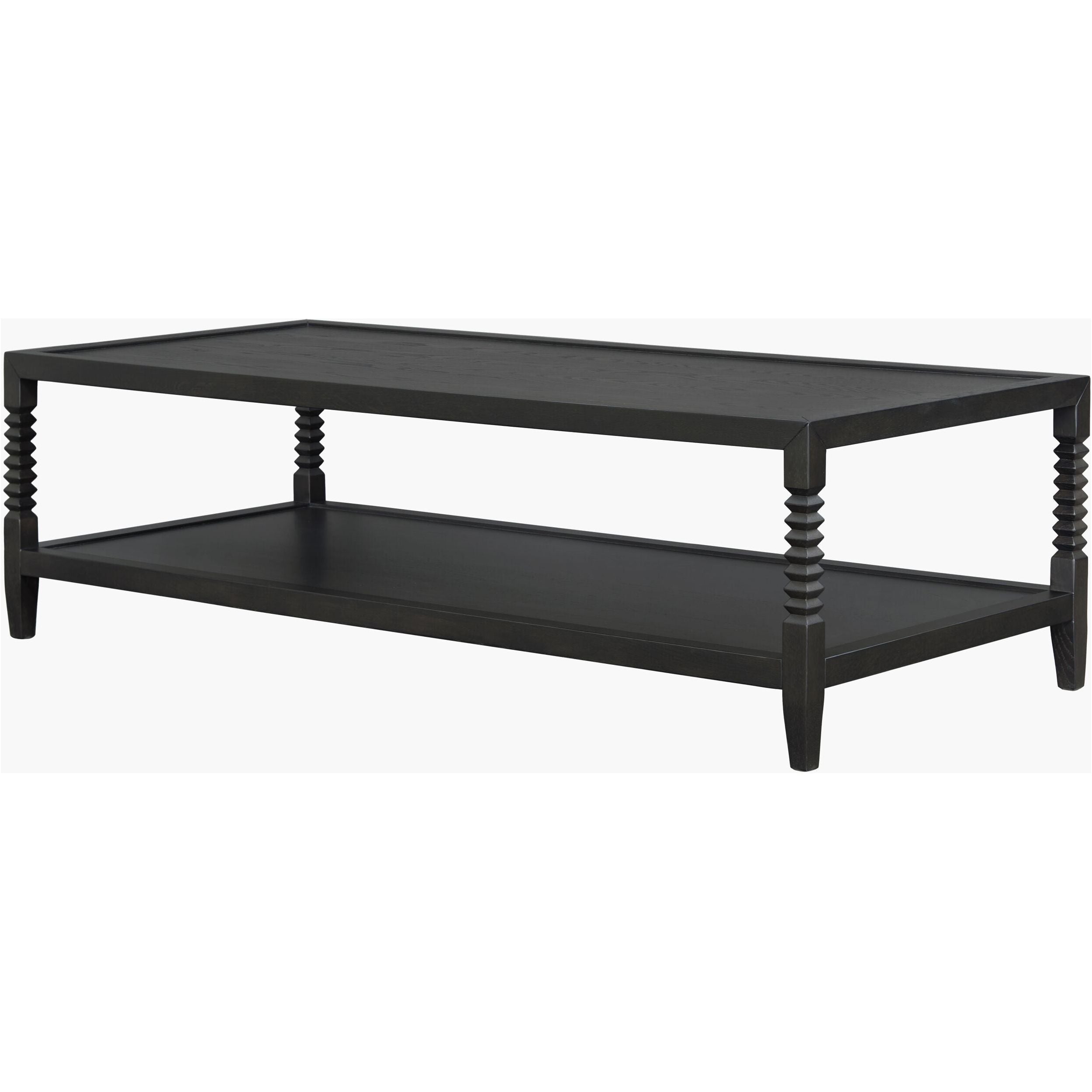 Surya Vansaar Modern Black Oak Coffee Table - Image 2