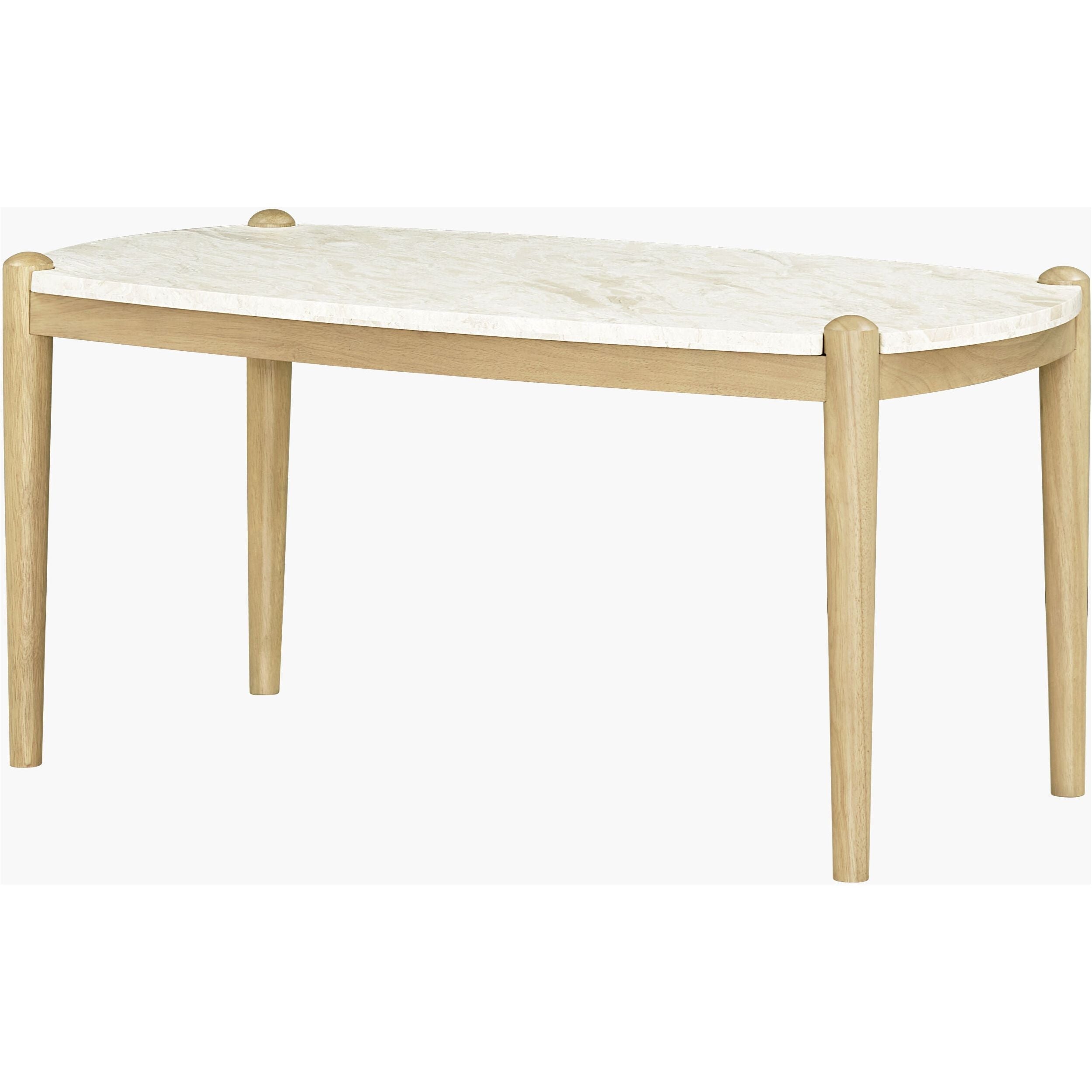 Becki Owens x LIVABLISS Coronado Marble Topped Wood Coffee Table