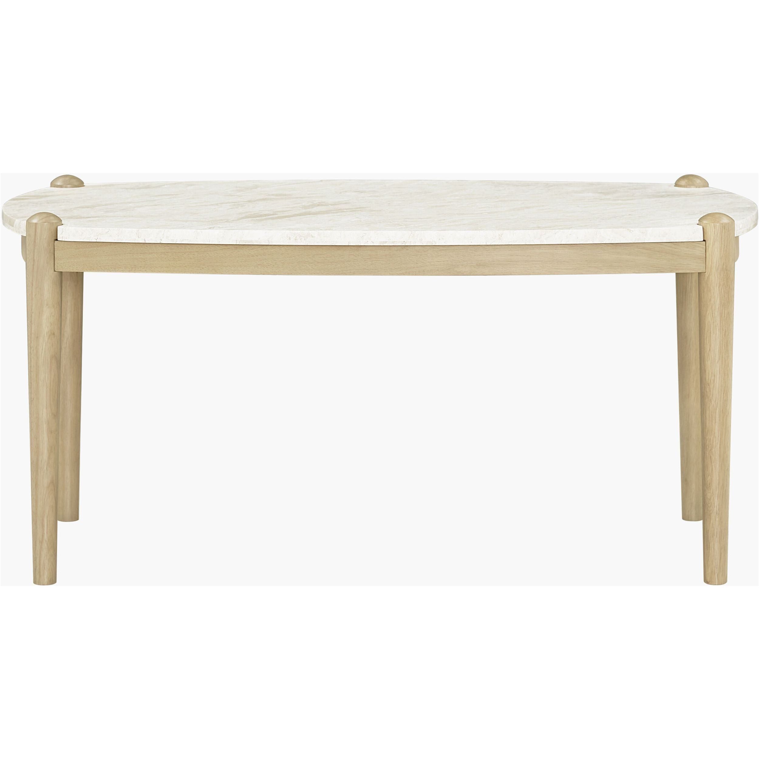 Becki Owens x LIVABLISS Coronado Marble Topped Wood Coffee Table - Image 2