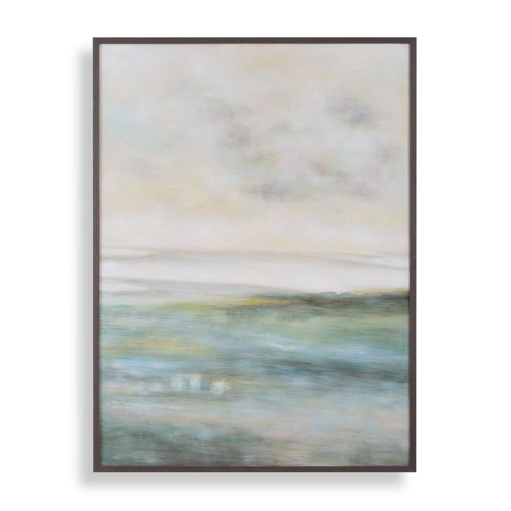 Uttermost Awakening Blue & Green Hand Painted Canvas