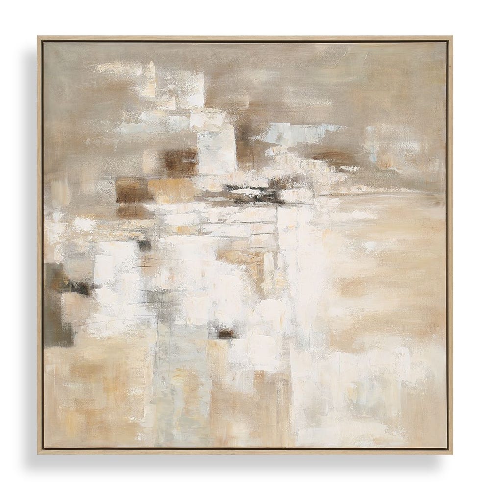 Uttermost Time To Time Earthy Tones Hand Painted Canvas - Image 2