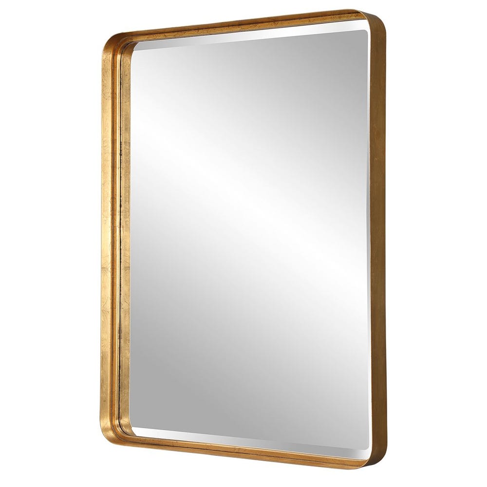 Uttermost Crofton Antique Brass Mirror - Image 2