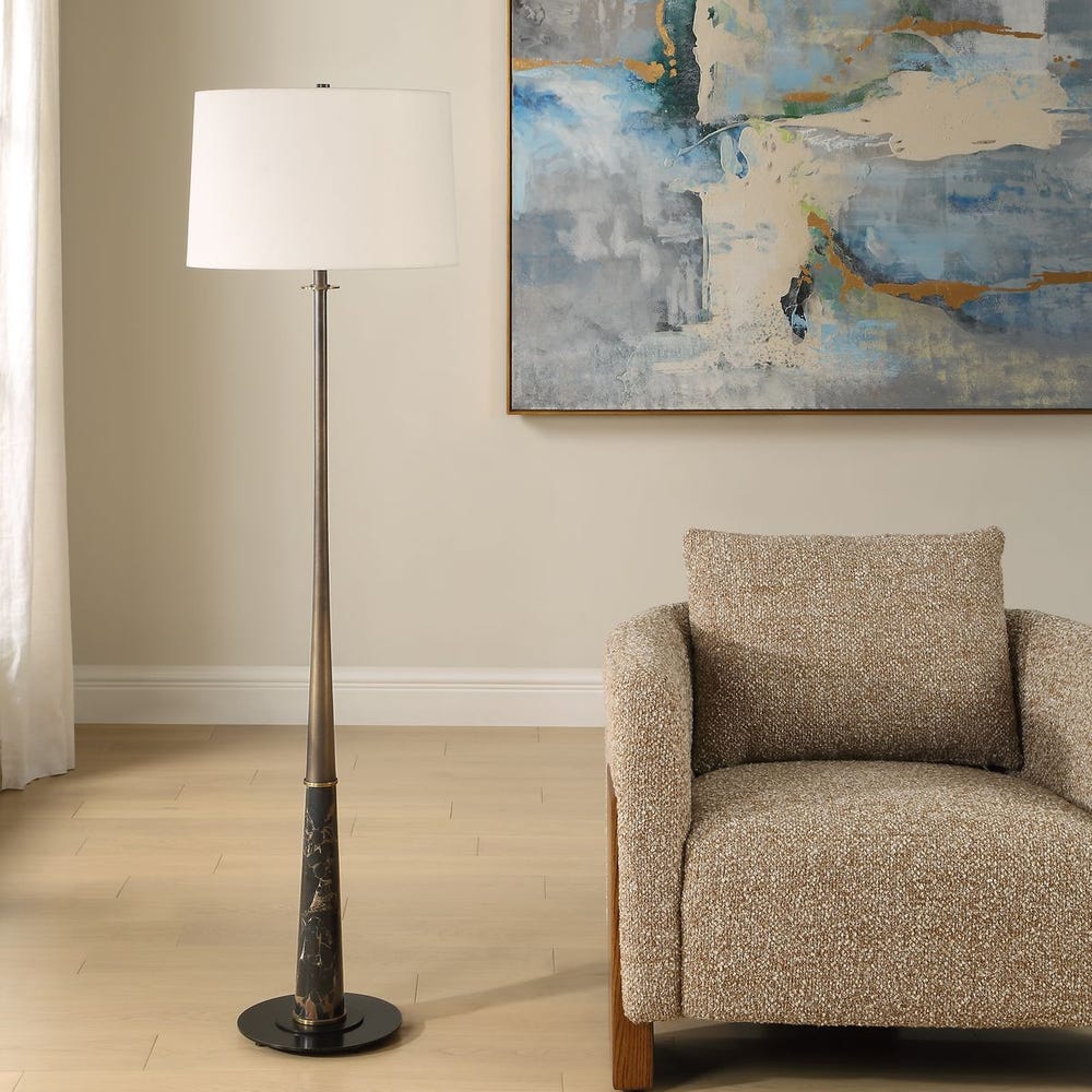 Uttermost Tallarico Dark Bronze Iron Base Floor Lamp - Image 2