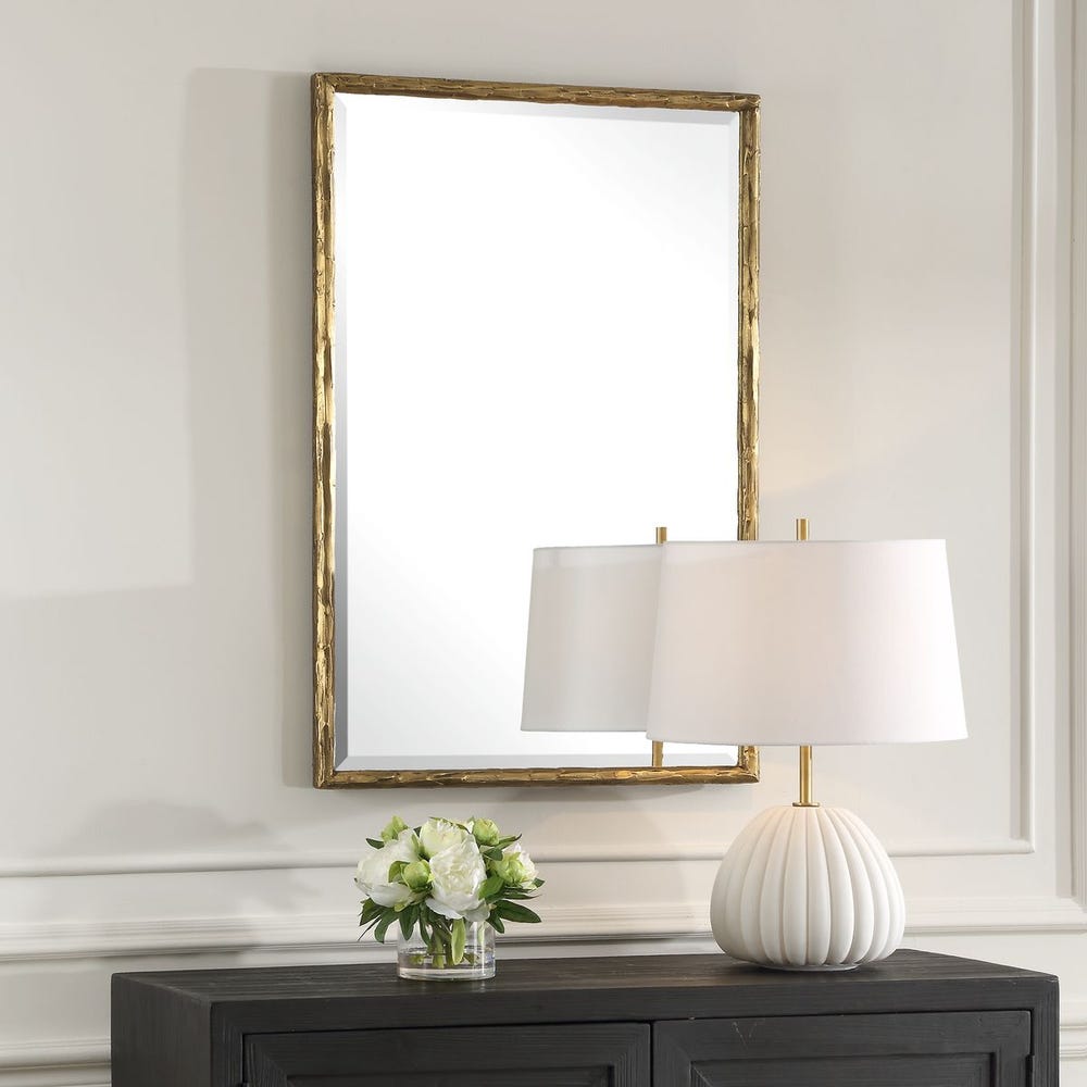 Uttermost Sutton Antique Gold Vanity Mirror - Image 2