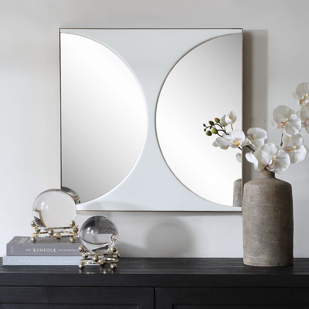 Uttermost New Moon Crisp White Wall Decor - Image 1