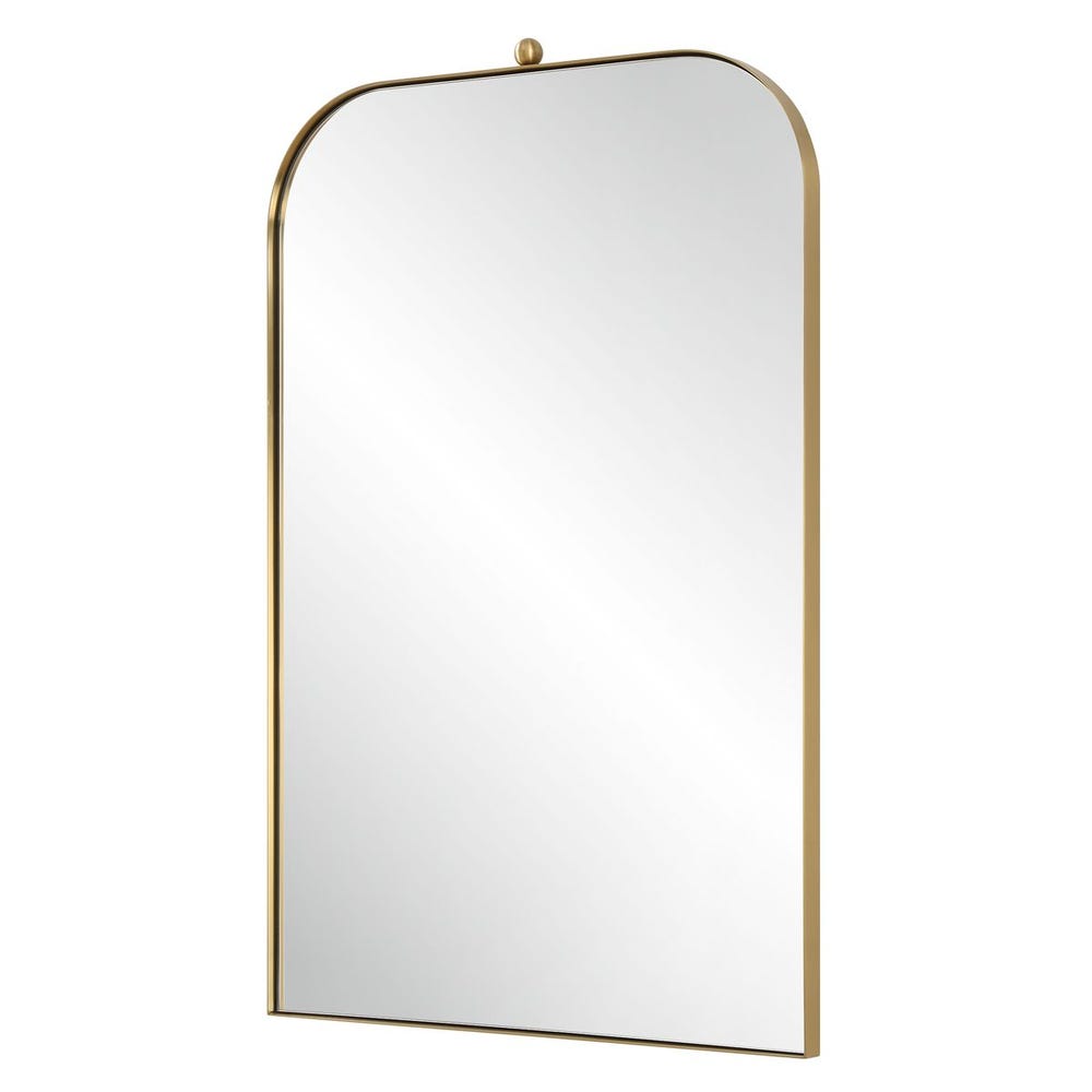 Uttermost Cassidy Stainless Steel Brass Arch Mirror - Image 3