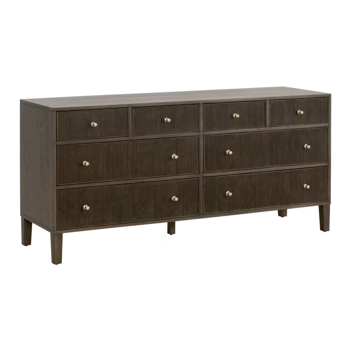 Essentials For Living Highland 8-Drawer Double Dresser~ Dutch Brown Oak - Image 3