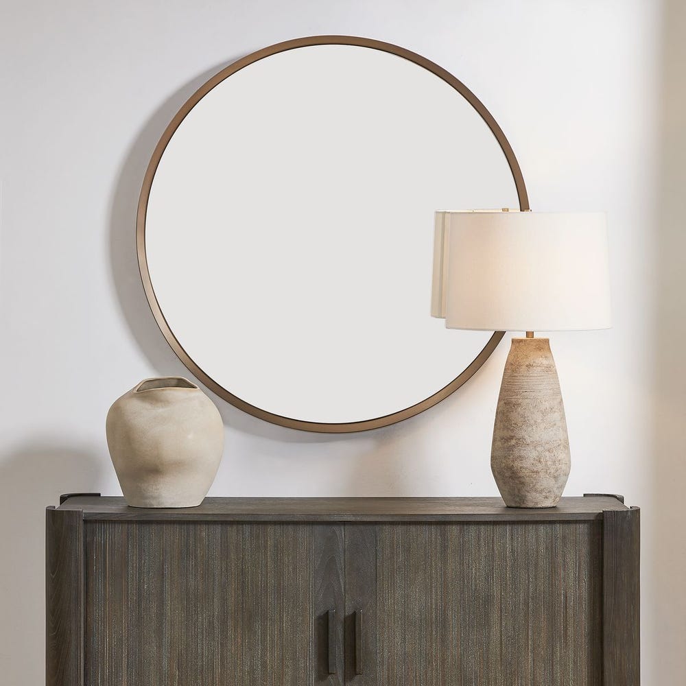 Uttermost Torrado Round Bronzed Mirror - Image 1