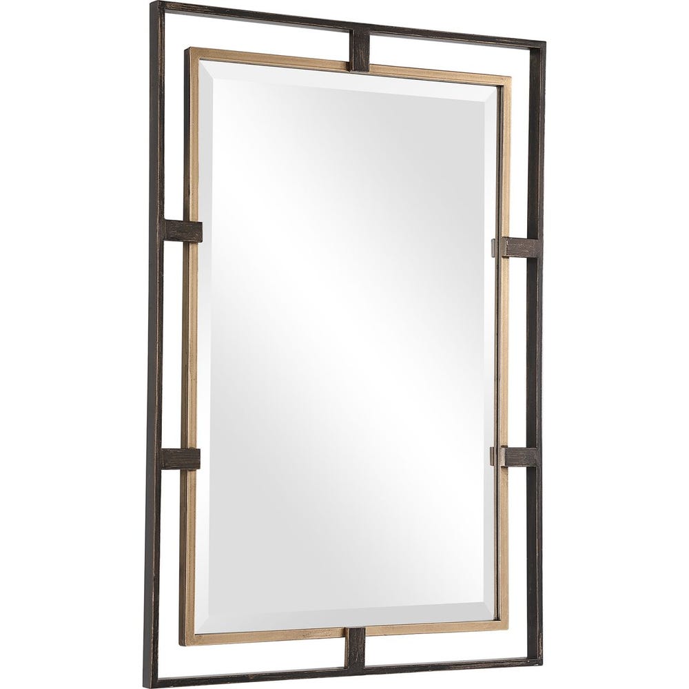 Uttermost Carrizo Rustic Bronze Iron Mirror - Image 3