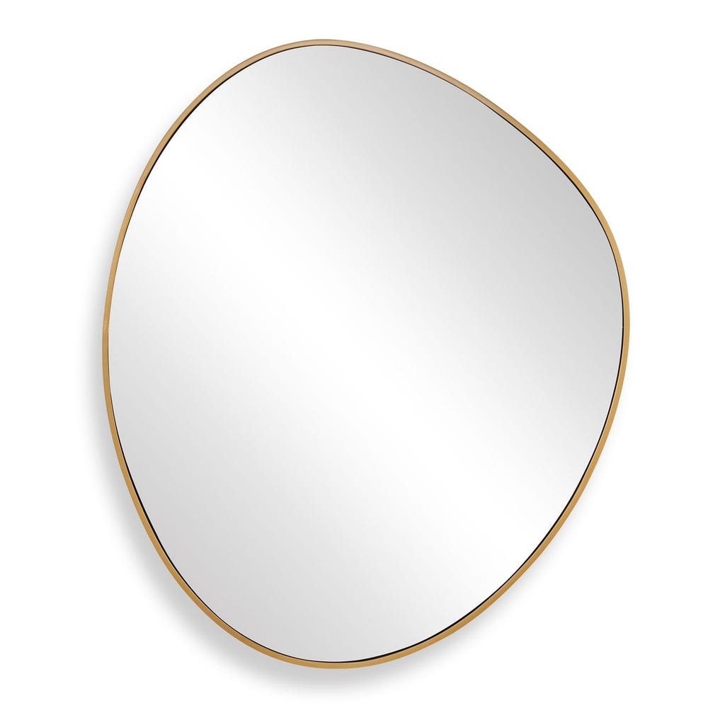Uttermost Distort Antique Brass Organic Shaped Mirror - Image 3