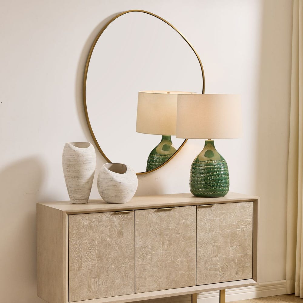 Uttermost Distort Antique Brass Organic Shaped Mirror - Image 2