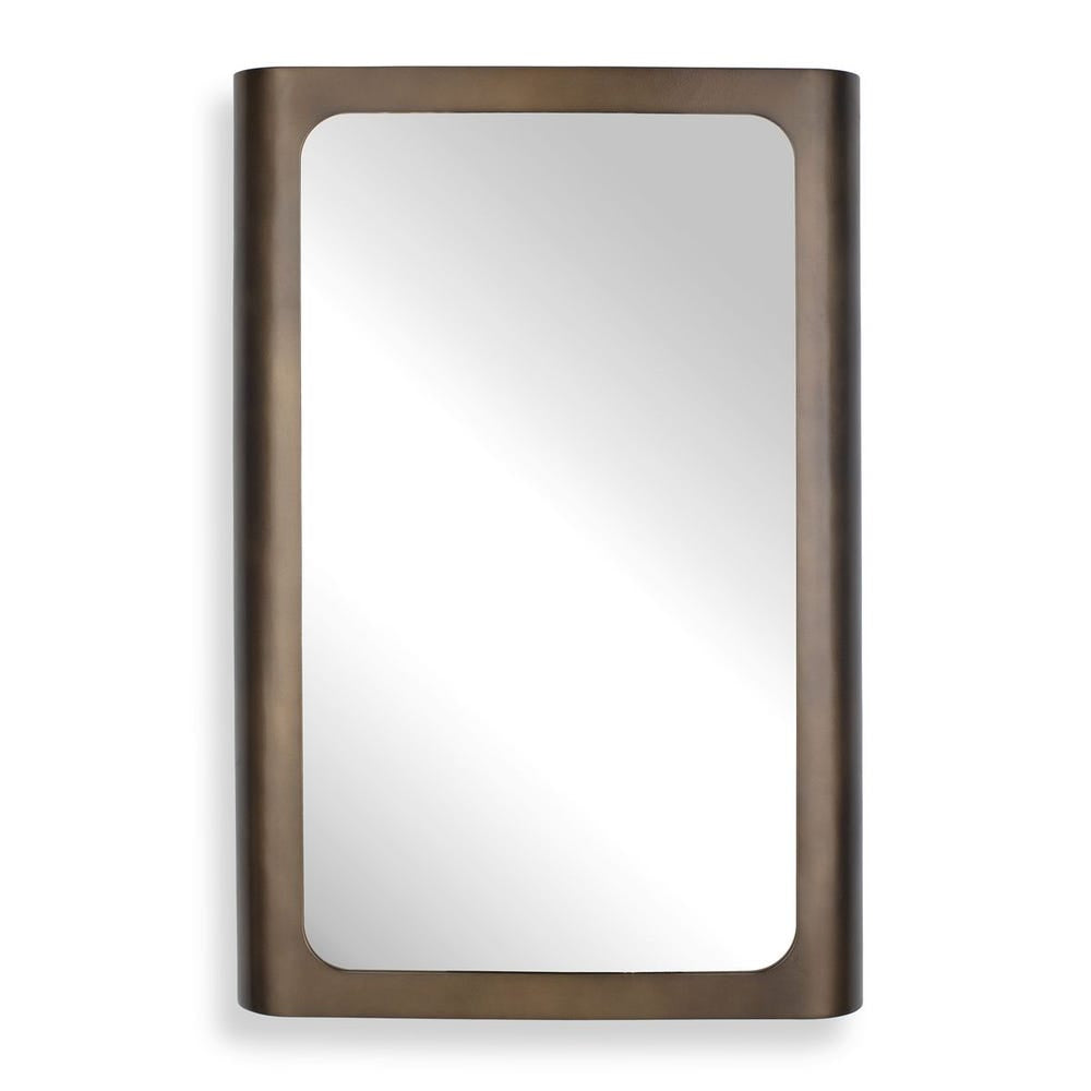 Uttermost Fischer Sleek Softly Curved Iron Frame Mirror - Image 2