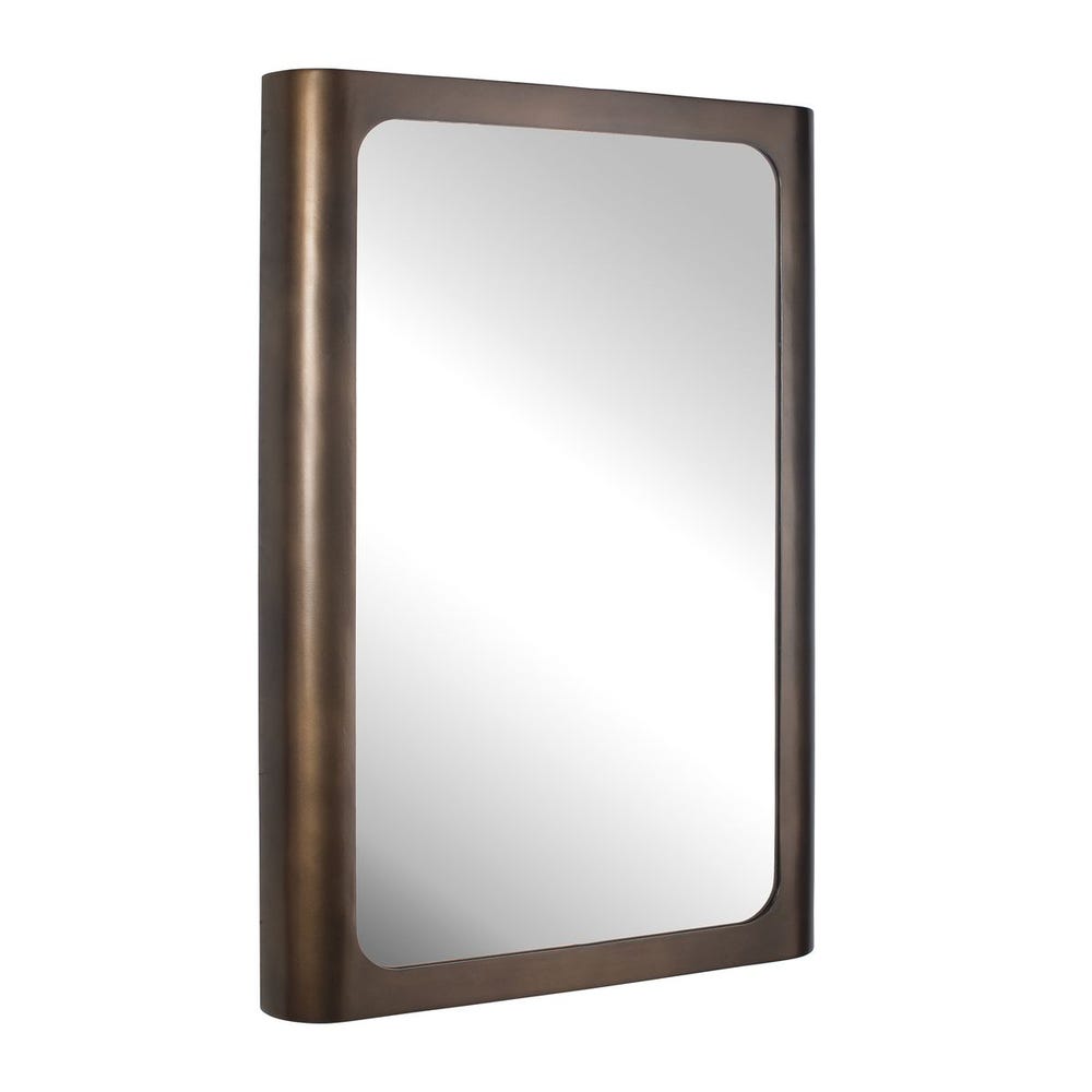 Uttermost Fischer Sleek Softly Curved Iron Frame Mirror - Image 3