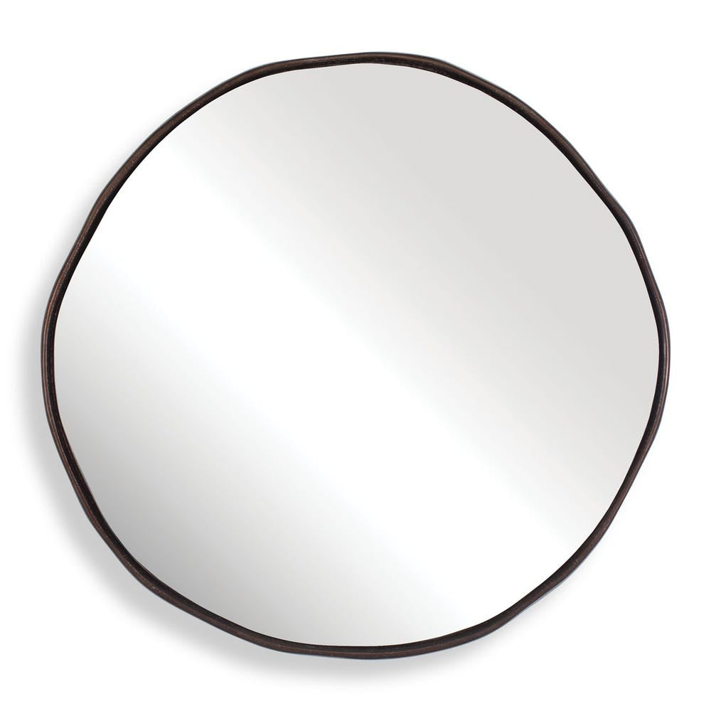 Uttermost Lowen Dark Bronze Round Mirror - Image 2