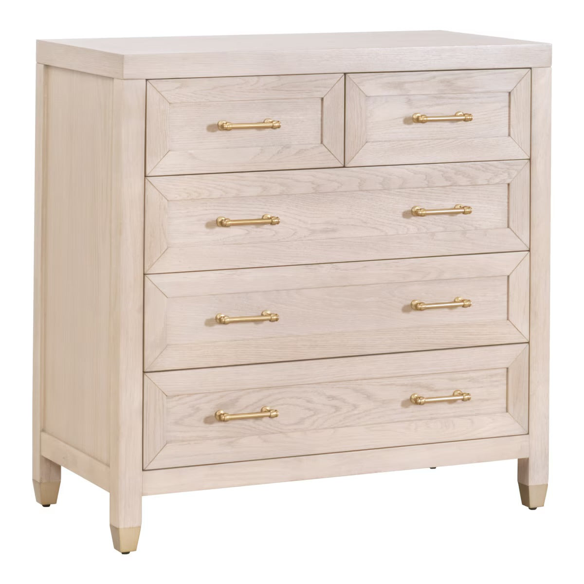 Essentials For Living Stella 5-Drawer High Chest ~ Light Honey Oak - Image 3