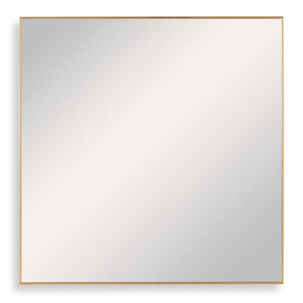 Uttermost Alexo Brushed Gold Square Mirror - Image 3