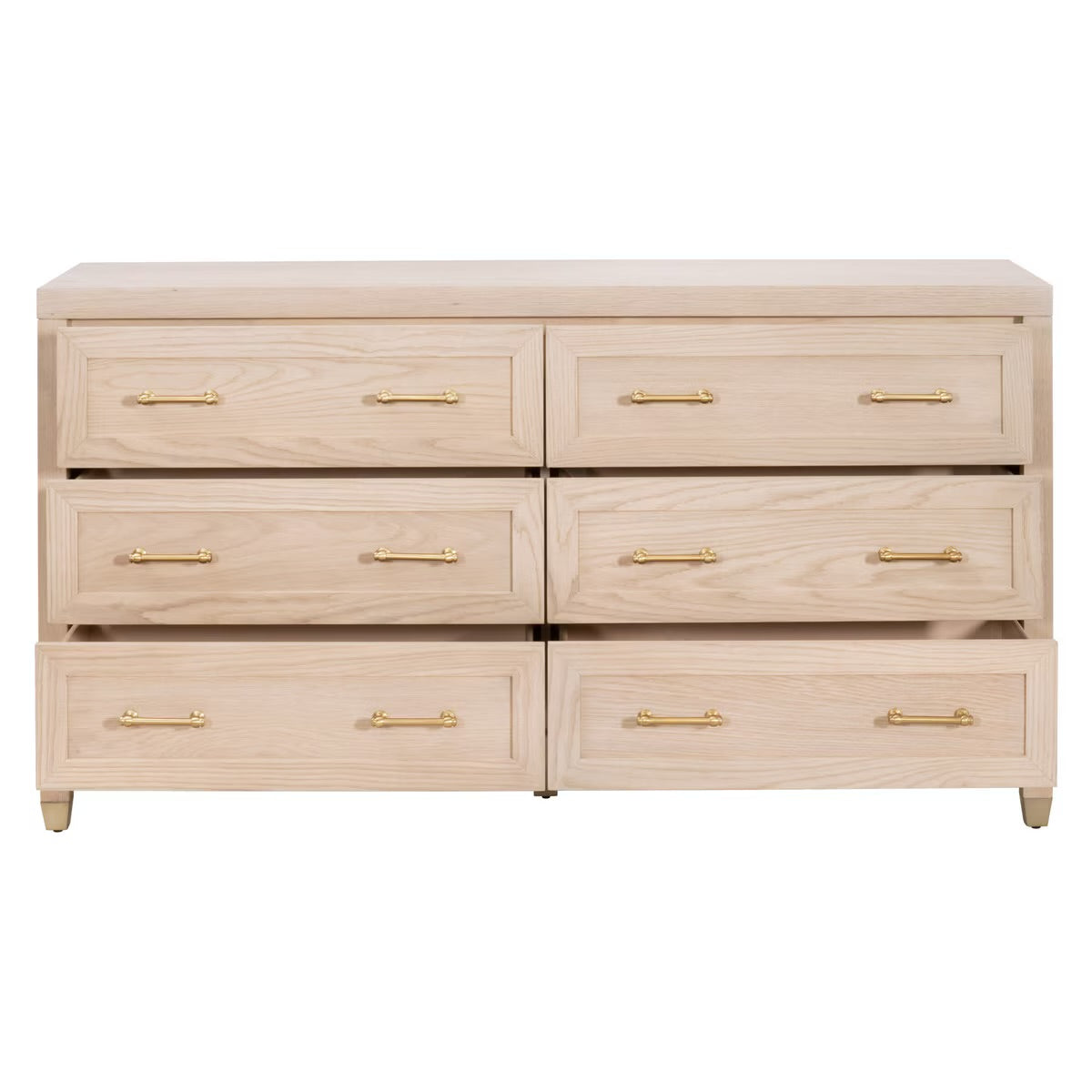 Essentials For Living Stella 6-Drawer Double Dresser ~ Light Honey Oak - Image 2