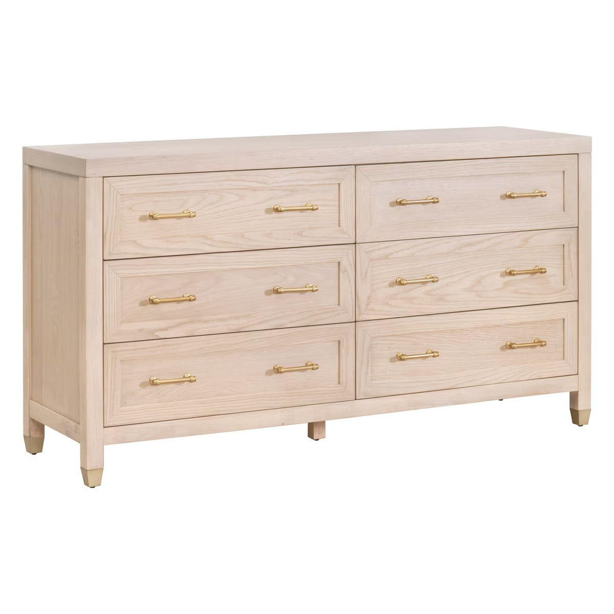 Essentials For Living Stella 6-Drawer Double Dresser ~ Light Honey Oak - Image 3