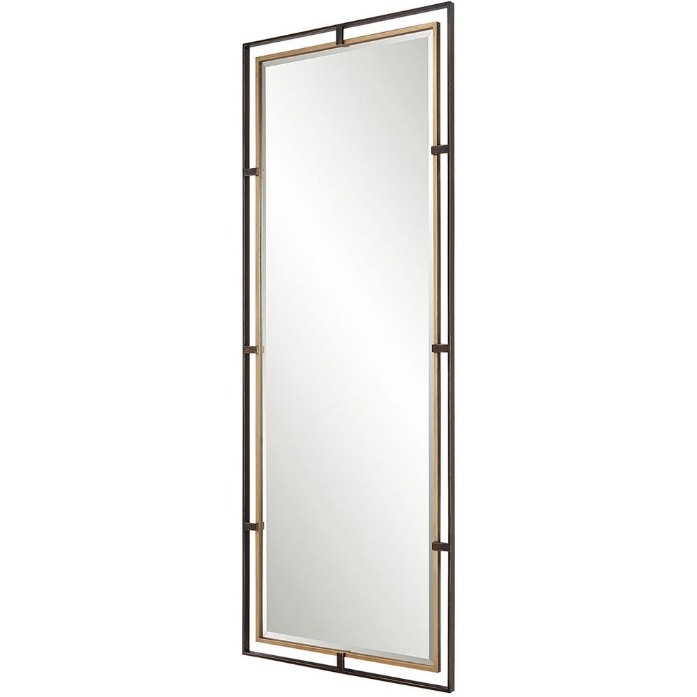 Uttermost Carrizo Rustic Bronze Tall Mirror - Image 3