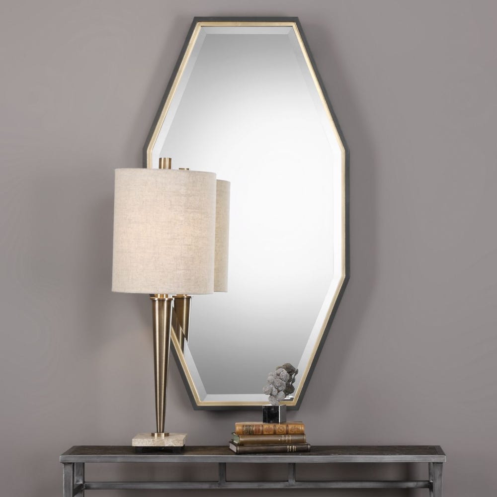 Uttermost Savion Dark Charcoal Mirror - Image 2