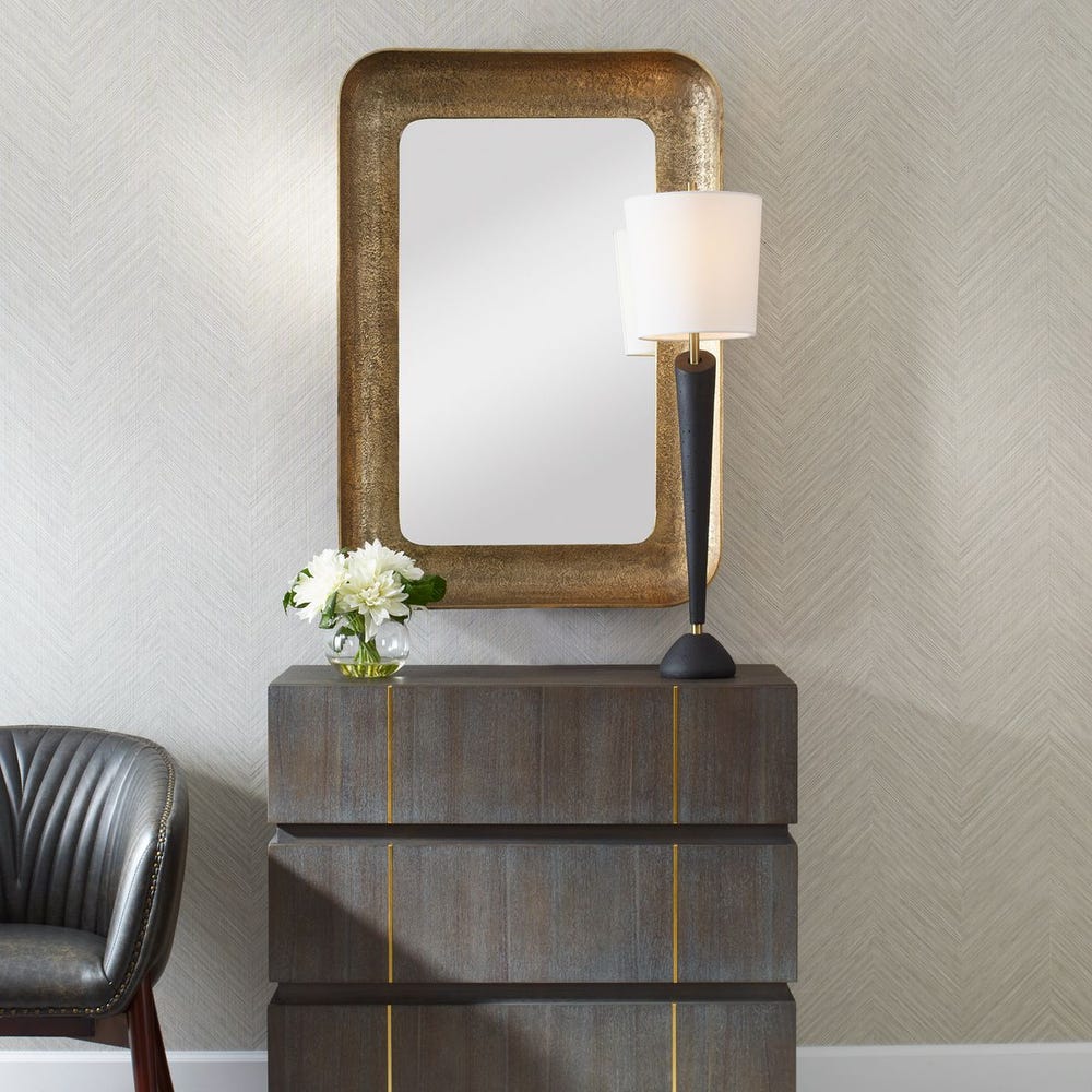 Uttermost Alvaro Antique Brass Mirror - Image 1