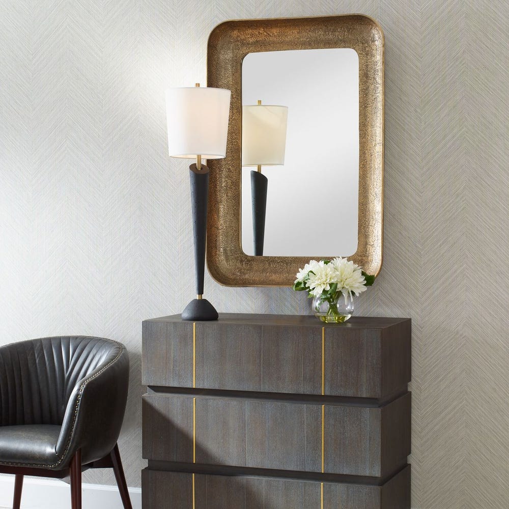 Uttermost Alvaro Antique Brass Mirror - Image 2