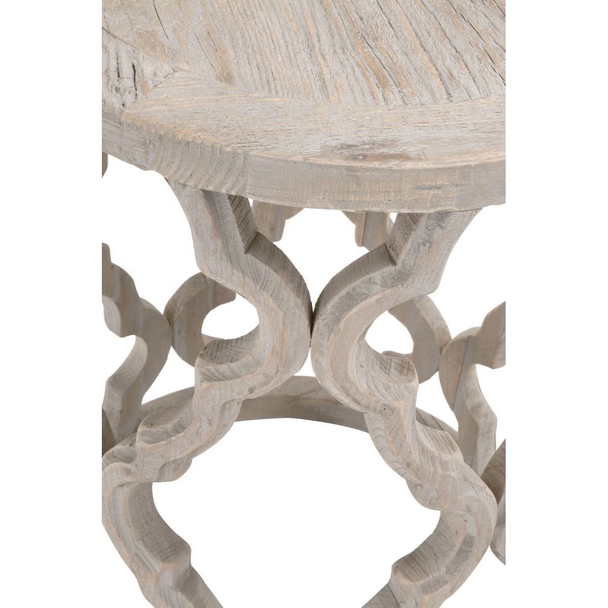 Essentials For Living Clover End Table ~ Smoke Gray Elm - Image 3