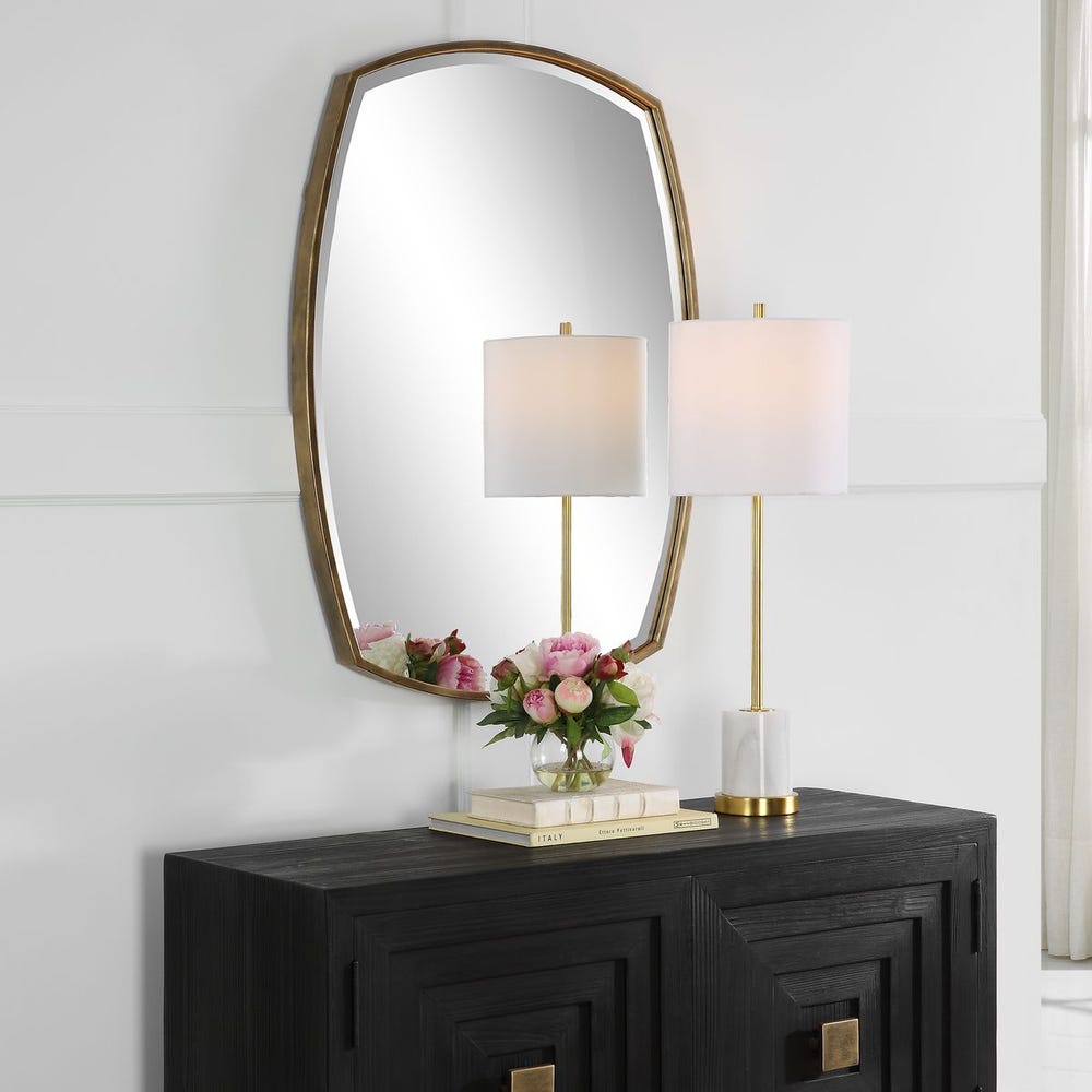 Uttermost Varenna Antique Gold Vanity Mirror - Image 2