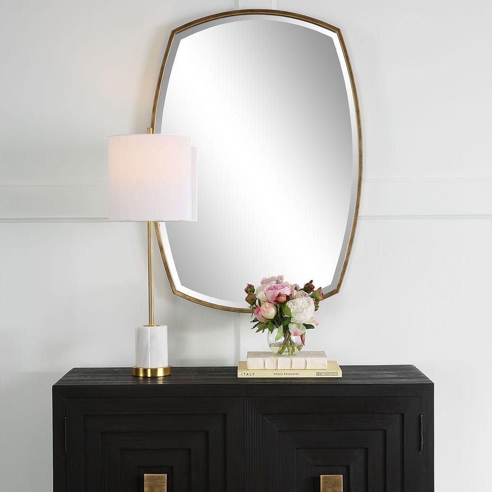 Uttermost Varenna Antique Gold Vanity Mirror - Image 3