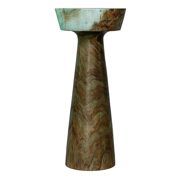 Uttermost Mano Blue Green Suar Wood Drink Table - Image 3
