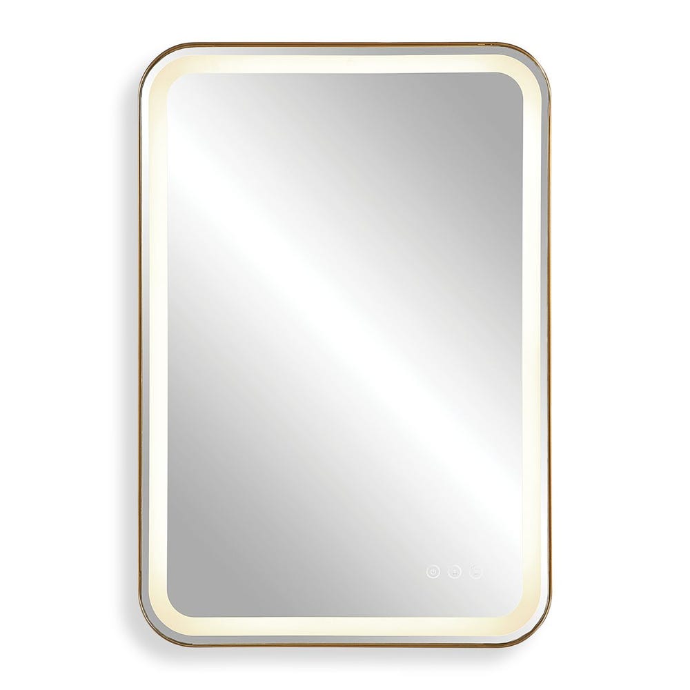Uttermost Crofton Brass Lighted Vanity Mirror - Image 3