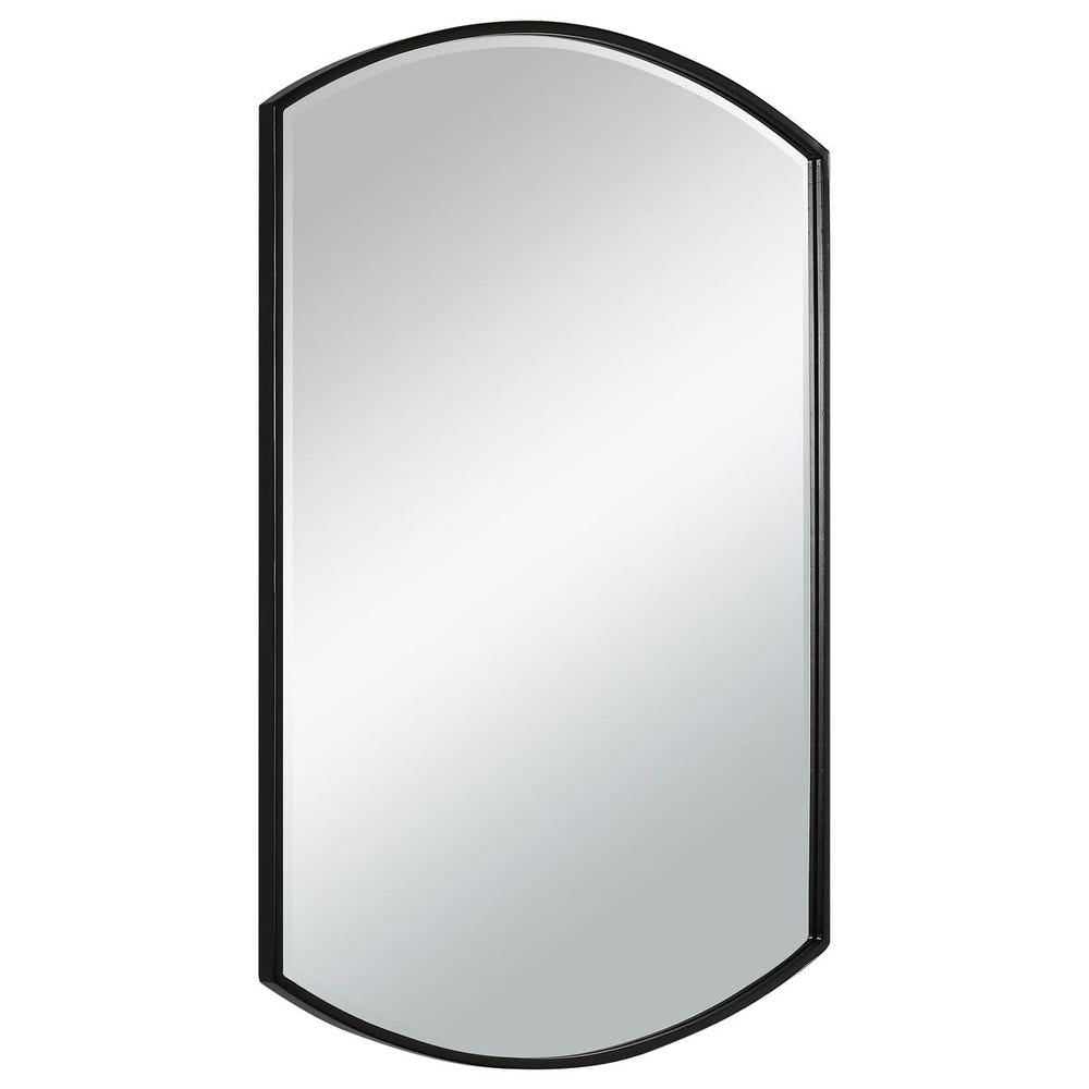 Uttermost Shield Sleek Satin Black Mirror - Image 3