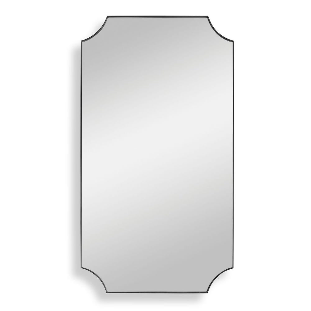 Uttermost Lennox Sleek Satin Black Frame Mirror - Image 3