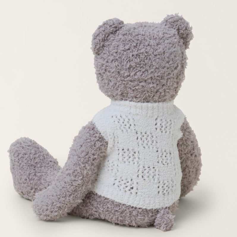 Barefoot Dreams CozyChic Bear Buddie With Vest ~ Baby Plushie - Image 3