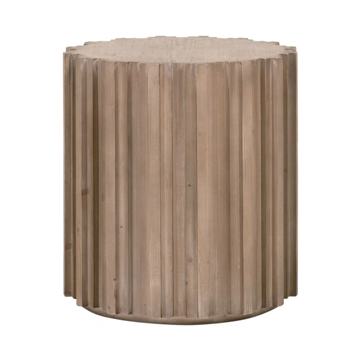 Essentials For Living Roma End Table ~ Smoke Gray Pine - Image 2