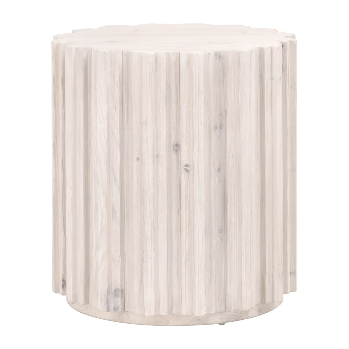Essentials For Living Roma End Table ~ White Wash Pine - Image 2