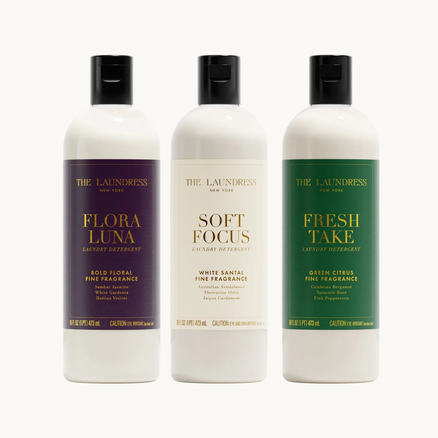 The Laundress indulgent Laundry Detergent Collection Trio ~ Fresh Take, Flora Luna & Soft Focus ~ IN-STORE PURCHASE ONLY