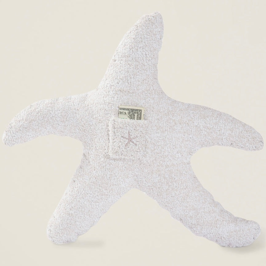 Barefoot Dreams CozyChic Starfish Tooth Fairy Pillow ~ Baby Plushie - Image 2