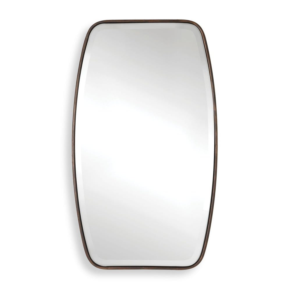 Uttermost Canillo Lightly Distressed Dark Bronze Mirror - Image 3