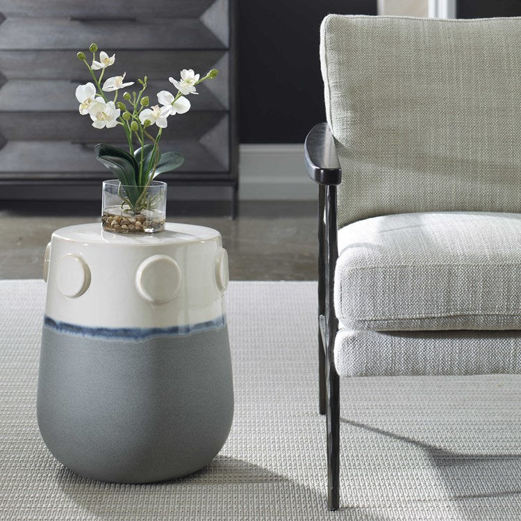 Uttermost Mulvane Glazed Ceramic Garden Stool