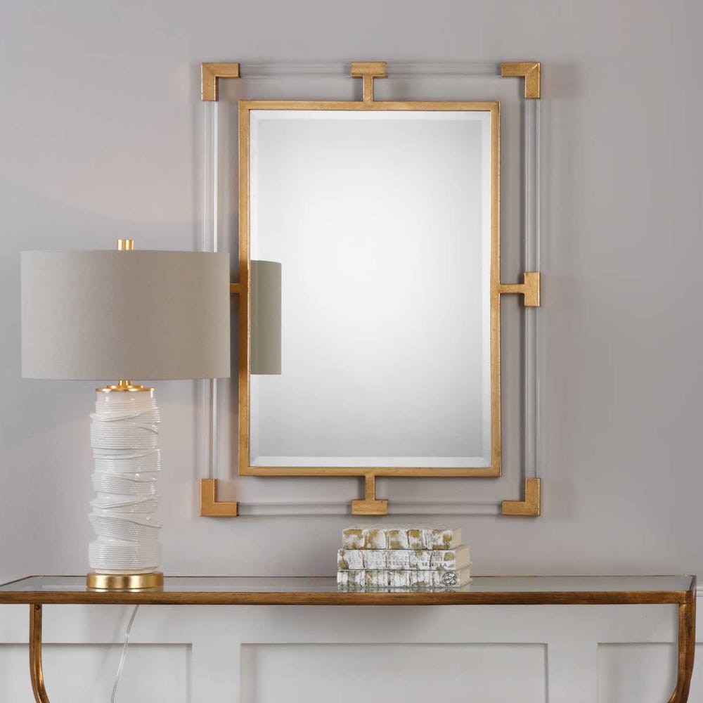 Uttermost Balkan Antique Gold Leaf Mirror - Image 1